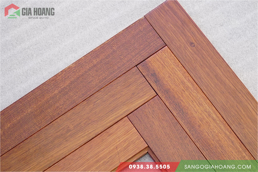 Sàn gỗ Căm Xe cao cấp quy cách nhỏ 15 x 90 x 310 mm